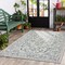 Homeroots 8 x 10 ft. Blue Ornate Indoor & Outdoor Area Rug 396243 - alternate 6